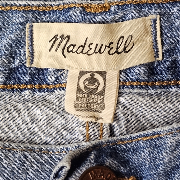 Madewell The Slouchy Boyjean High Rise Relaxed Jeans Rubyvale Wash Sz 32 EUC - Picture 10 of 12